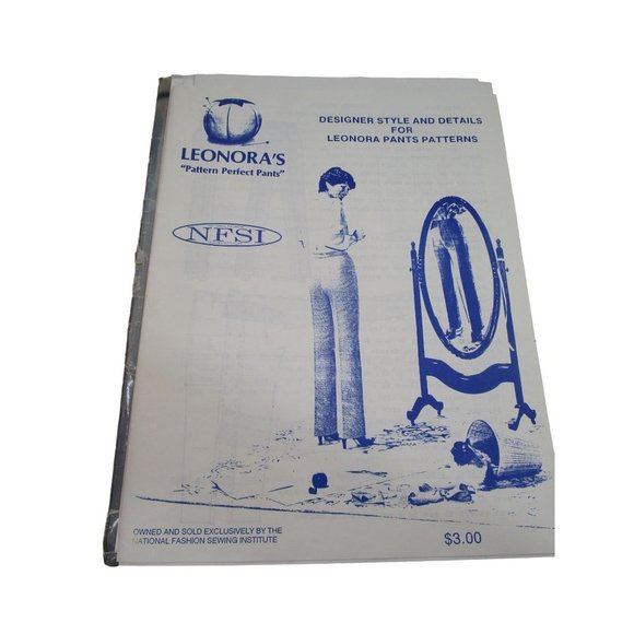 Leonora's Perfect Fit Pant Illustrated Instructions 111C For Hips 40 to 44 Uncut - Picture 15 of 16